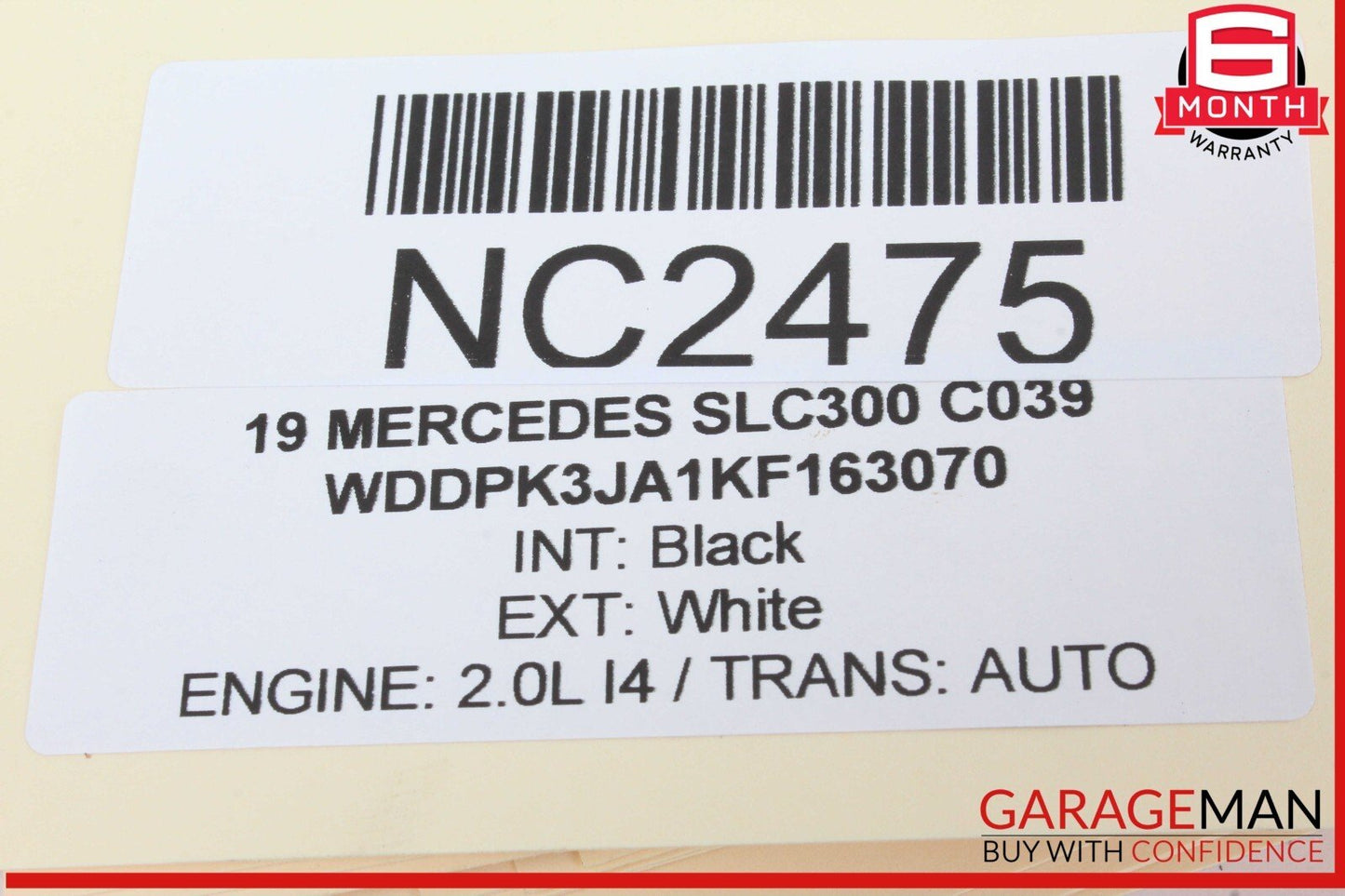 17-20 Mercedes SLC300 SLC43 AMG Overhead Emergency Panel Control Switch OEM