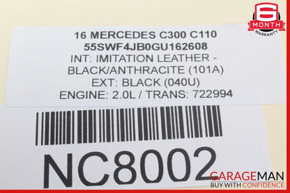 15-20 Mercedes W205 C300 Head Light Headlight Control Switch Trim Assembly Black