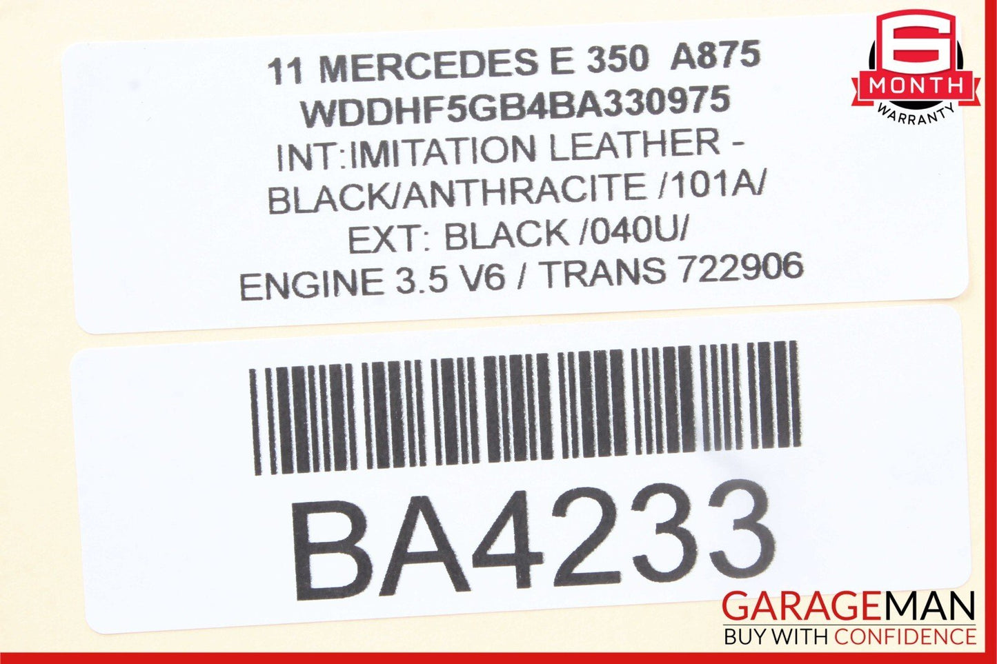 08-14 Mercedes C300 E350 Rear Deck Shelf Loud Speaker Audio Sound Loudspeaker