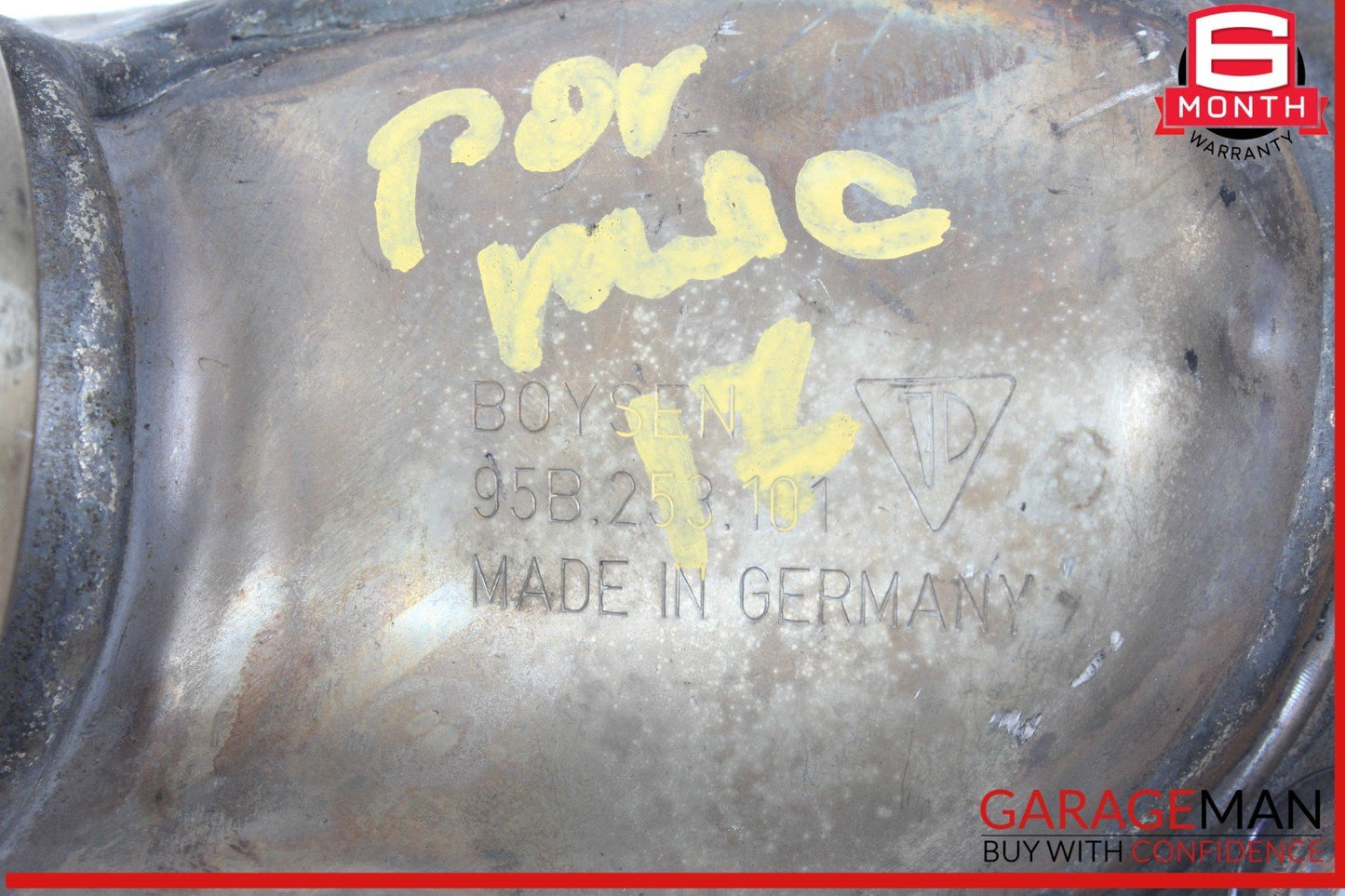 15-18 Porsche Macan 95B Engine Exhaust System Front Right Side Connector Pipe
