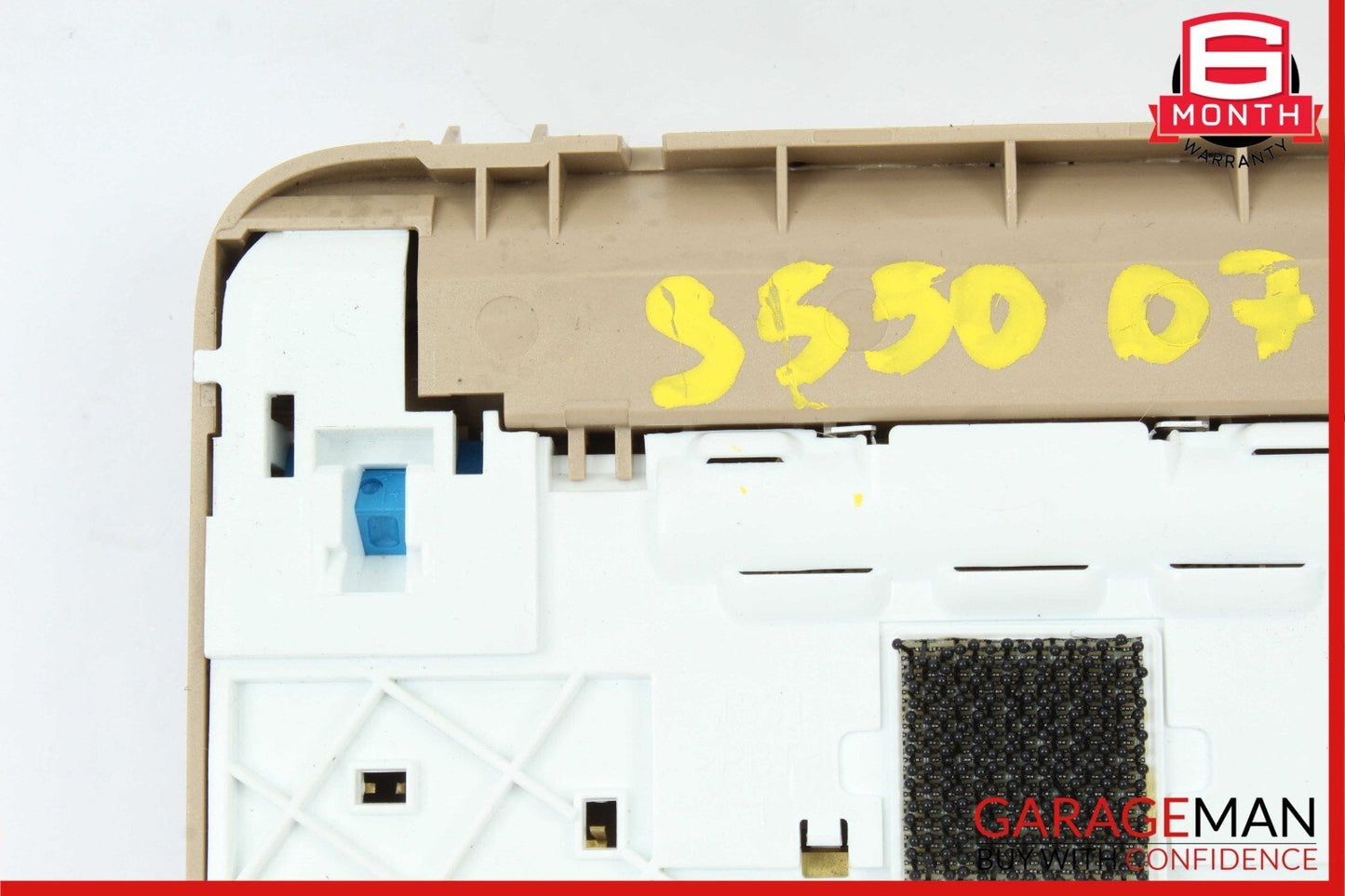 07-13 Mercedes W221 S550 S450 Rear Left / Right Overhead Vanity Mirror Brown OEM