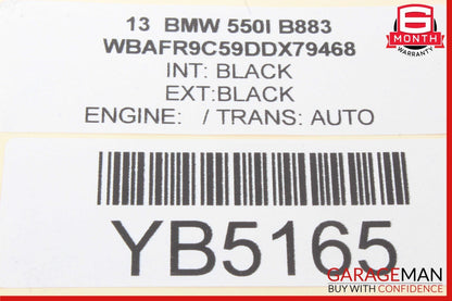 11-16 BMW 528i 535i 550i Front Left Seat Memory Switch Control 9215808 OEM