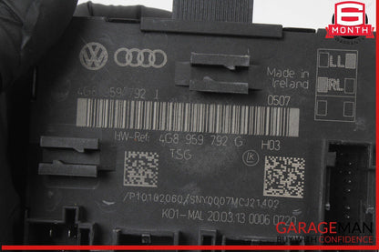 12-18 Audi A6 A7 Front Right Passenger Side Door Control Module Unit 4G8959792J