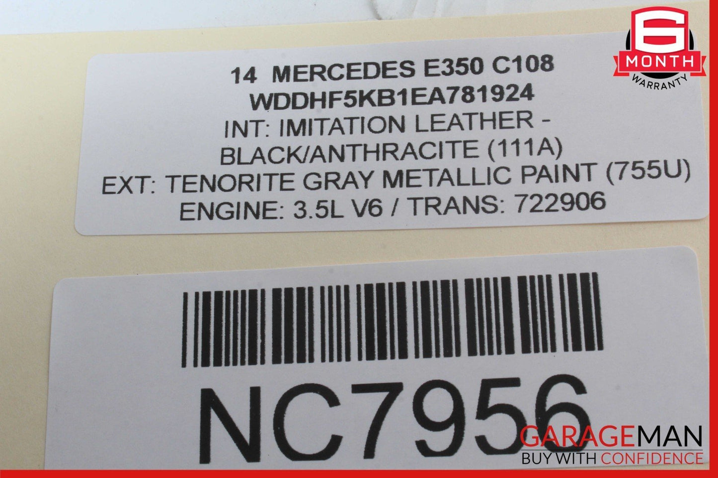 08-20 Mercedes W212 E350 E550 E400 Rear Left Side Door Lock Latch Actuator OEM