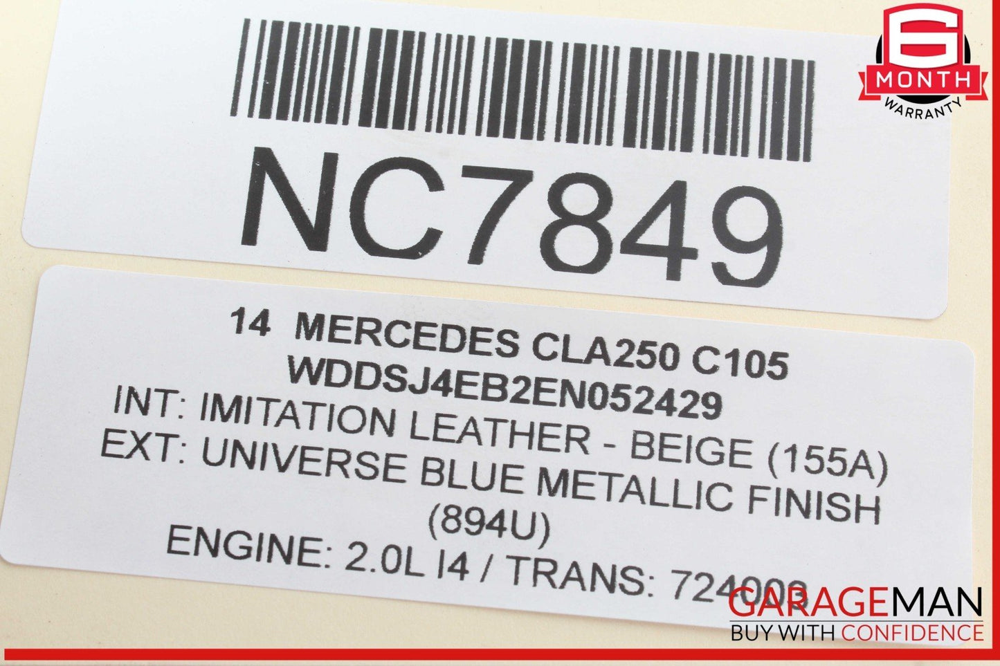 12-20 Mercedes W117 CLA250 Front Left Driver Side Door Control Module Unit OEM