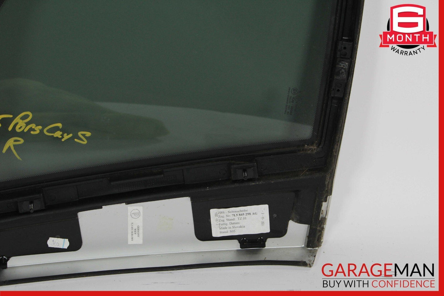 03-10 Porsche Cayenne 955 957 Rear Right Door Window Quarter Glass Panel Assy