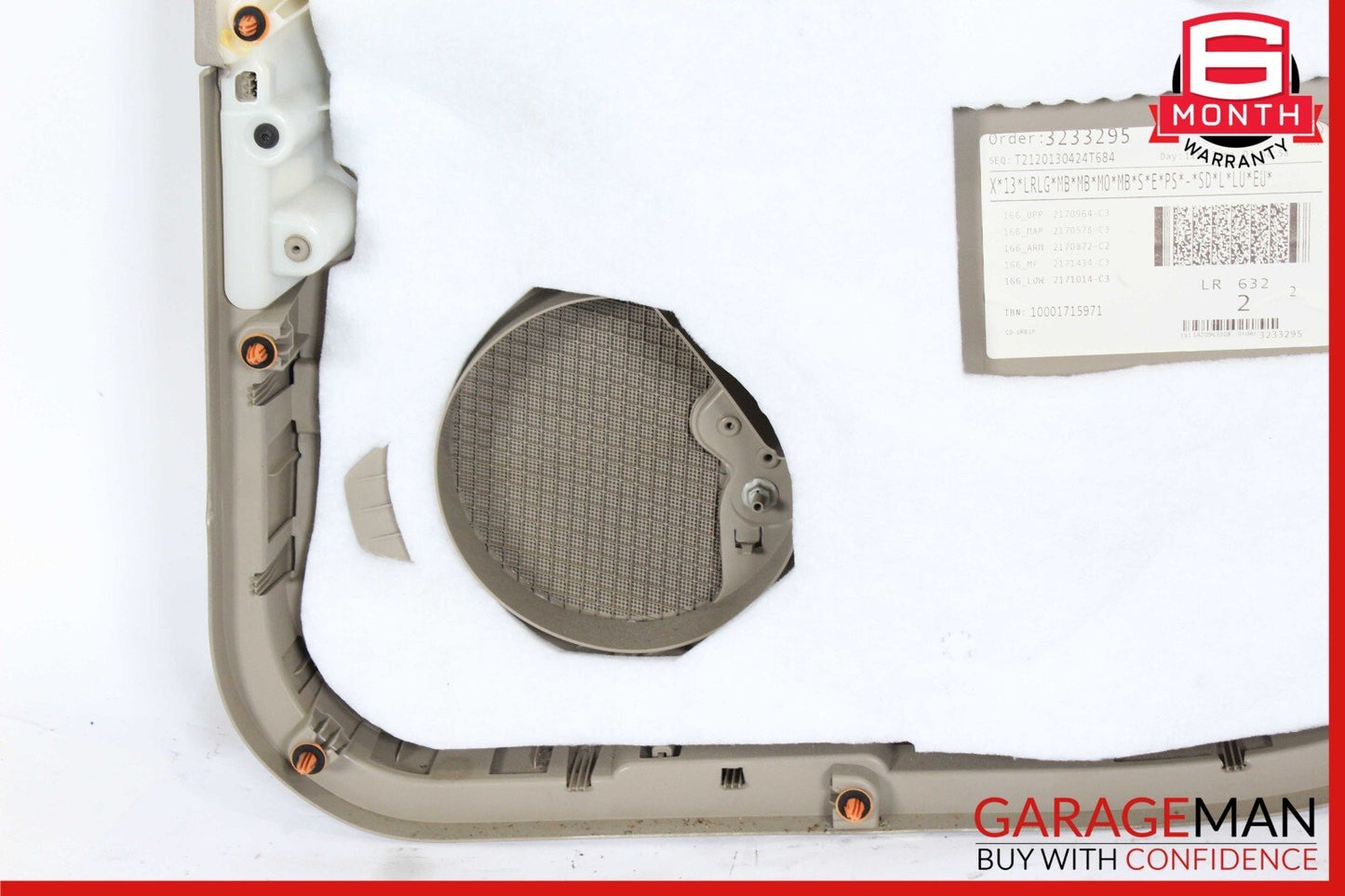 13-16 Mercedes X166 GL350 Rear Left Side Interior Door Panel Cover Trim Assy OEM