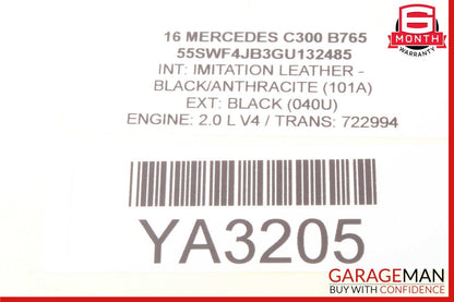 15-20 Mercedes W205 C300 C350e Front Right Side Door Window Regulator Motor Unit