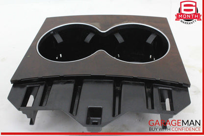 14-17 Mercedes W207 E350 E400 Center Console Cup Holder Compartment Wood OEM
