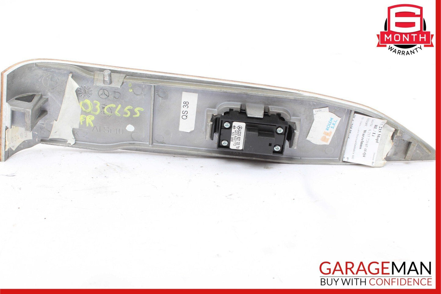 03-06 Mercedes W216 CL55 AMG Front Right Side Door Window Switch Trim Bezel Wood
