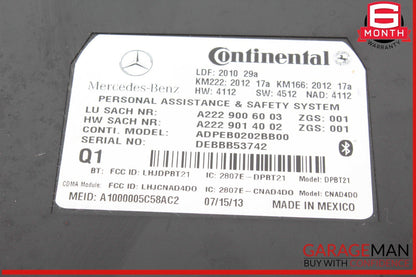 12-15 Mercedes X166 GL450 4MATIC Communication Control Module 2229006003 OEM