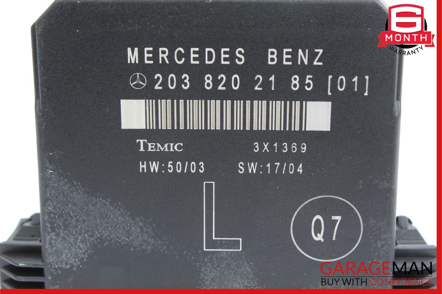 01-07 Mercedes W203 C230 C320 Rear Left Side Door Computer Control Module OEM
