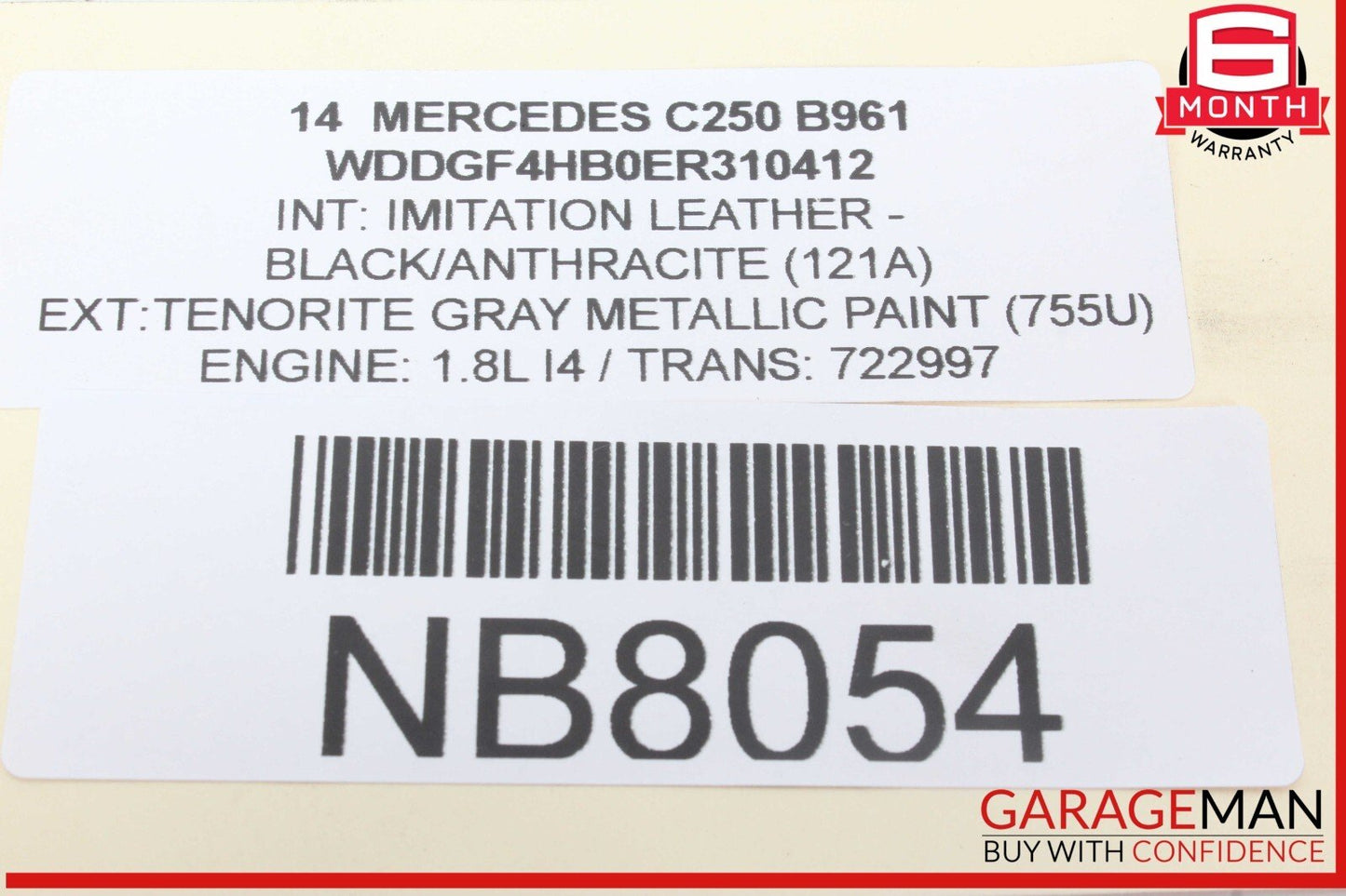 08-15 Mercedes W204 C250 C350  Front Left Side Suspension Upper Control Arm OEM