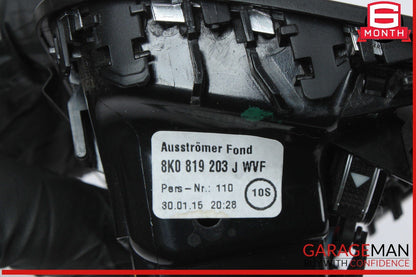 13-17 Audi A5 S5 Rear Console AC A/C Air Conditioning Air Vent Grille Black OEM