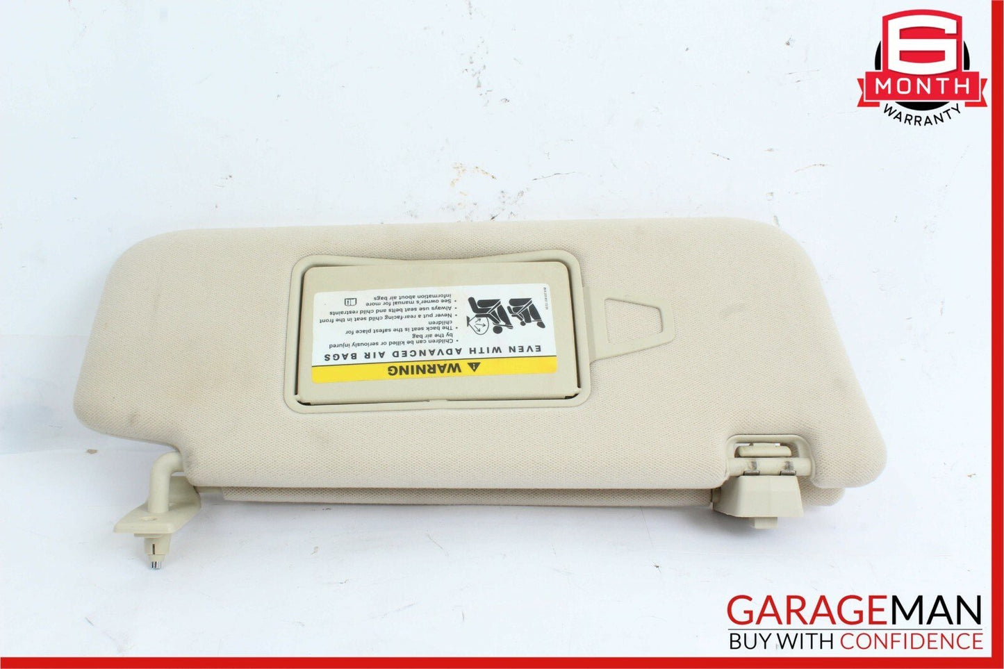 07-09 Mercedes W211 E350 E550 Front Right Sunvisor Sun Visor Shade Suede Grey