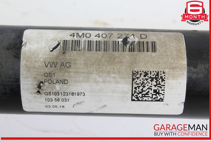 17-24 Audi Q7 Front Left / Front Right CV Axle Shaft 4M0407271D OEM