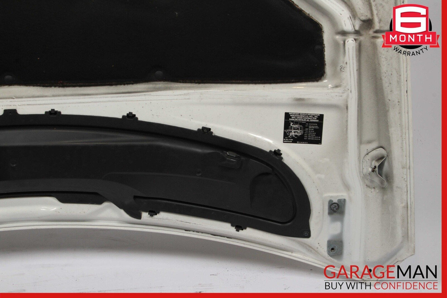 06-10 Mercedes W251 R500 4MATIC Front Hood Bonnet Panel Assembly White OEM