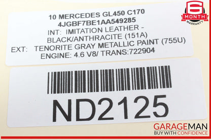 06-13 Mercedes X164 GL450 ML550 Headlight Control Switch Module 1645453004 OEM