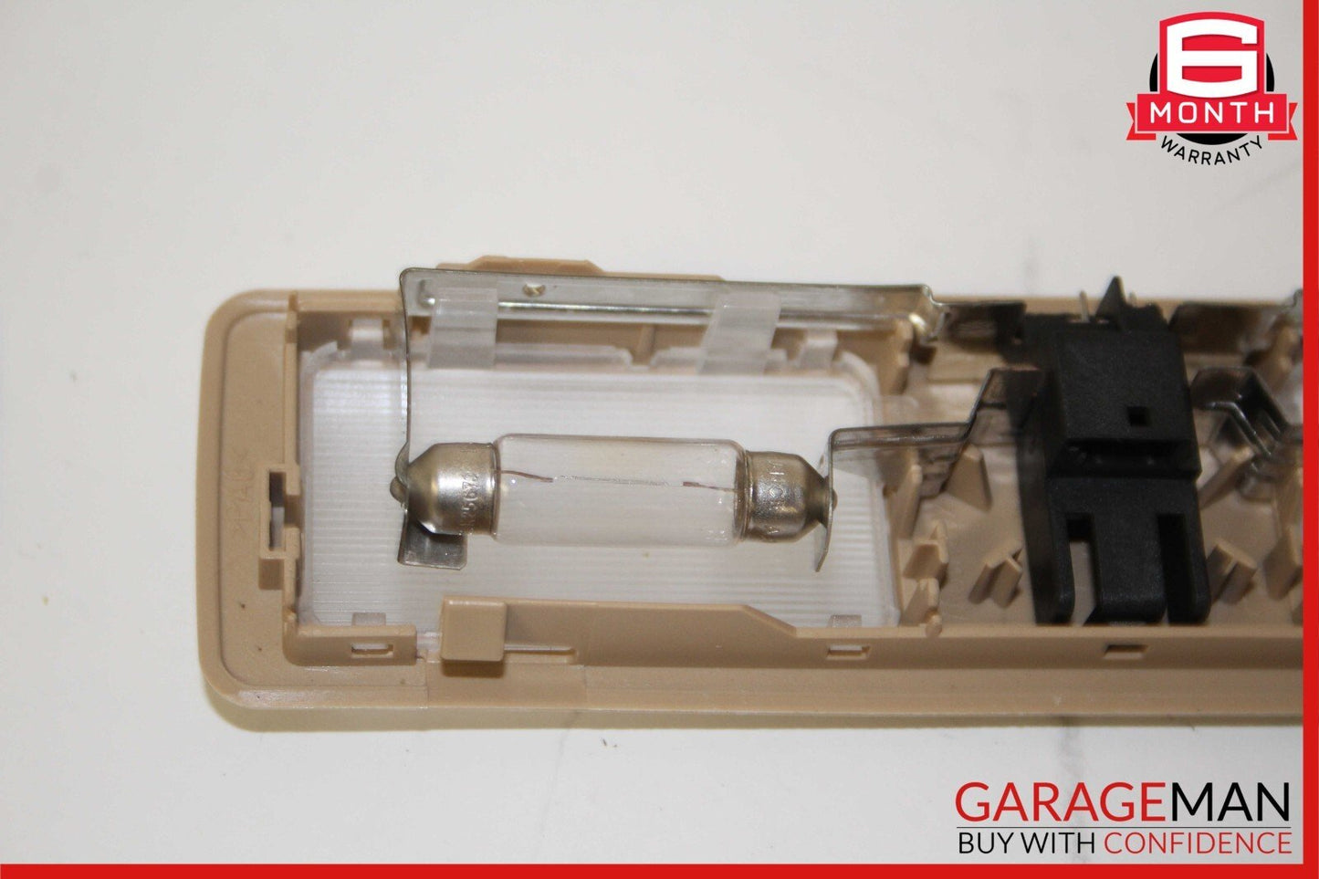 97-03 BMW E39 530i 525i 528i Sun Visor Make Up Dome Light Set of 2 Pc Beige OEM