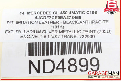 11-19 Mercedes X166 GL450 4MATIC S550 M157 4.7L Engine Motor Oil Pump OEM