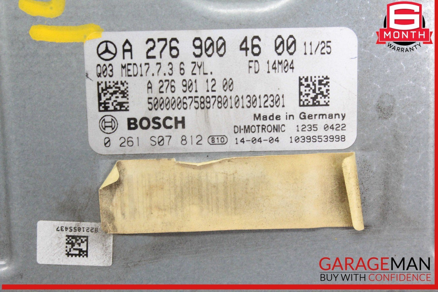12-16 Mercedes W212 E350 GLK350 ECU ECM Engine Control Module 2769004600 OEM