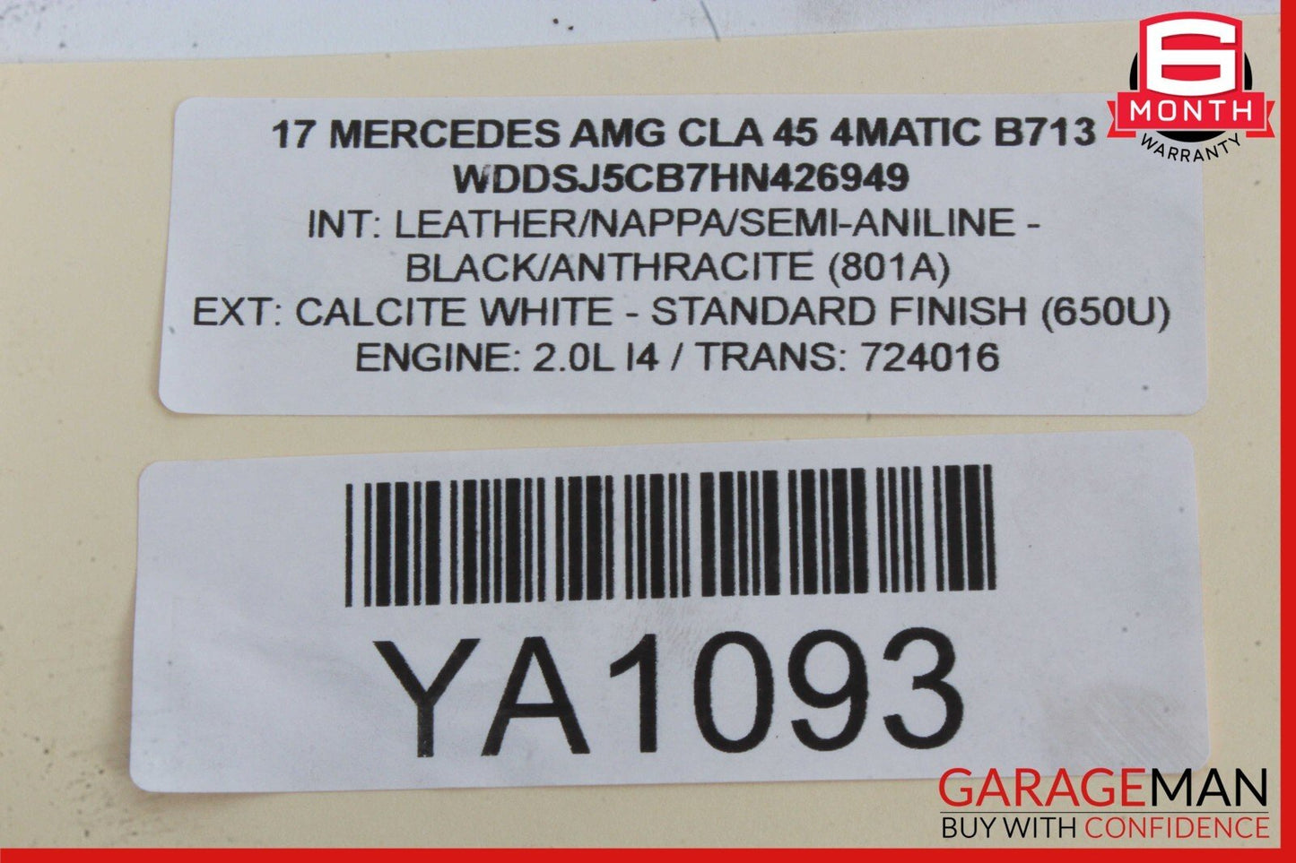 14-18 Mercedes W117 CLA45 AMG Center Dash Radio CD Player Trim Bezel Cover OEM