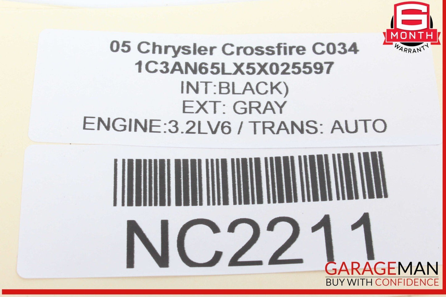 04-08 Chrysler Crossfire Front Right Passenger Side Exterior Door Handle OEM