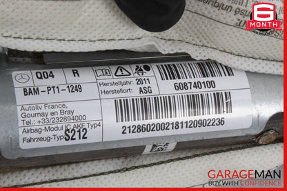 09-12 MERCEDES W212 E350 RIGHT SRS ROOF SAFETY MODULE 2128601902