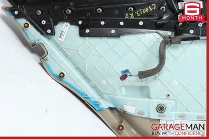 08-14 Mercedes W204 C350 C300 Sedan Rear Right Interior Door Trim Panel Assy