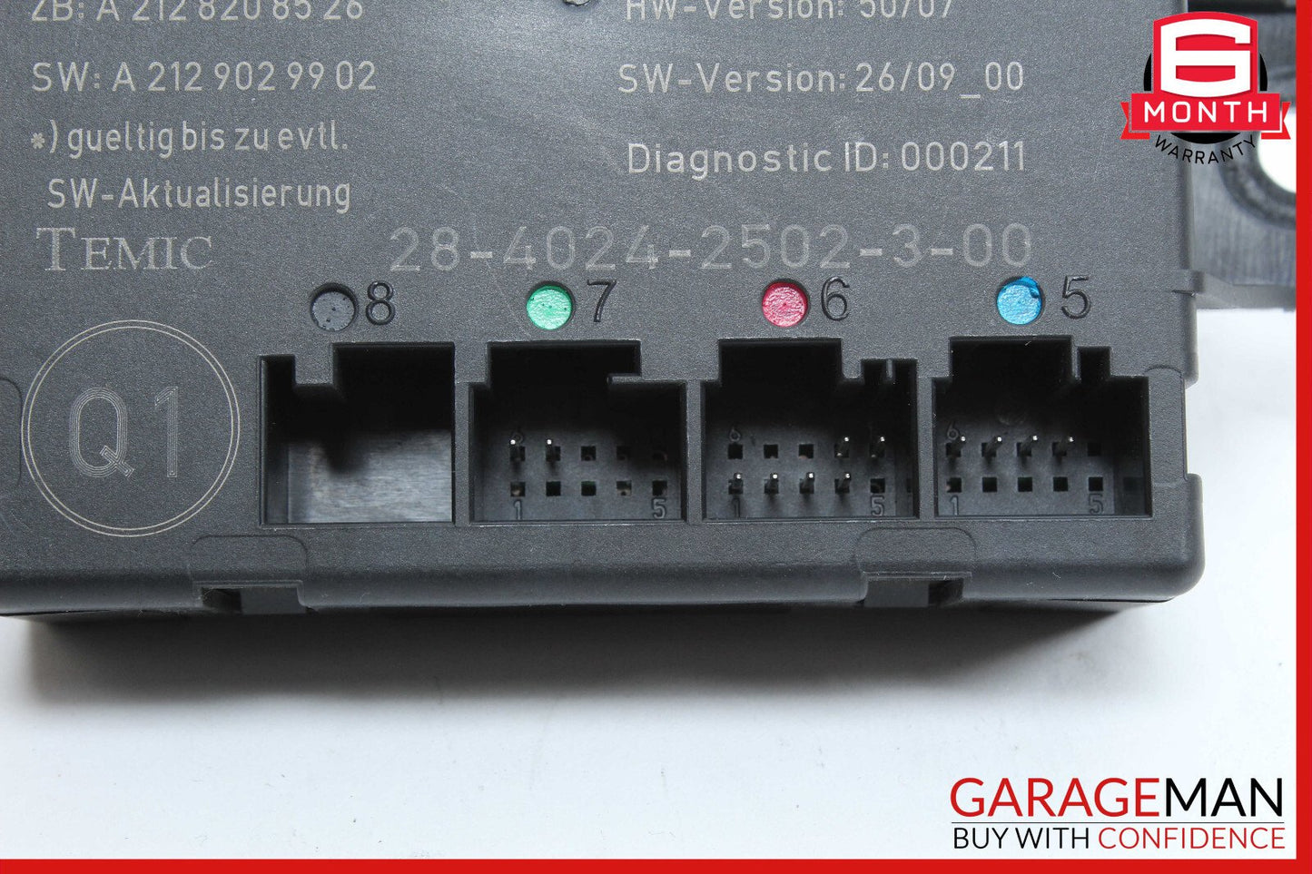 08-18 Mercedes W204 C300 C350 CLS550 Rear Left Side Door Control Module OEM