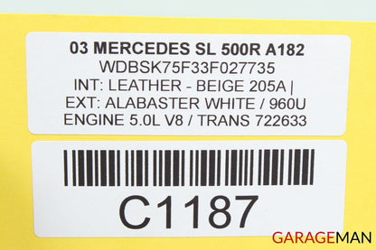 03-08 Mercedes R230 SL500 Door Keyless Go Antenna Module 2308200075 OEM