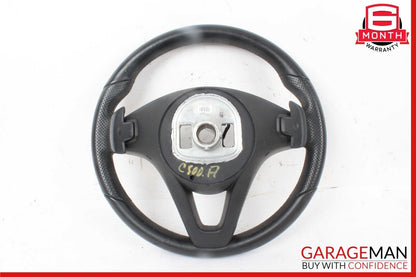 15-18 Mercedes W205 C300 GLC300 Steering Wheel Black w/ Paddle Shifters Assy OEM