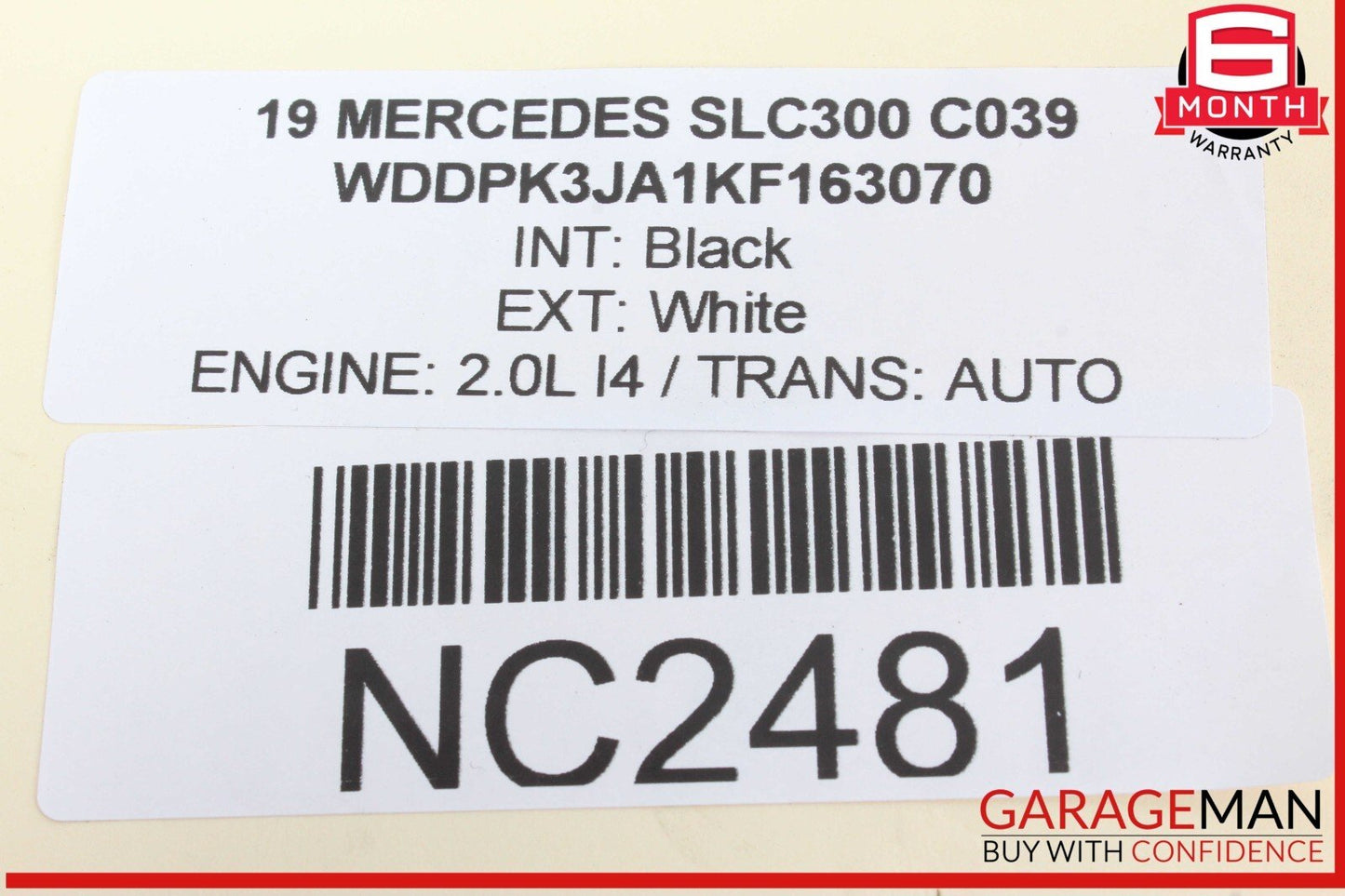 17-20 Mercedes R172 SLC300 Rear Left Driver Side Bracket Cargo Luggage Cover OEM