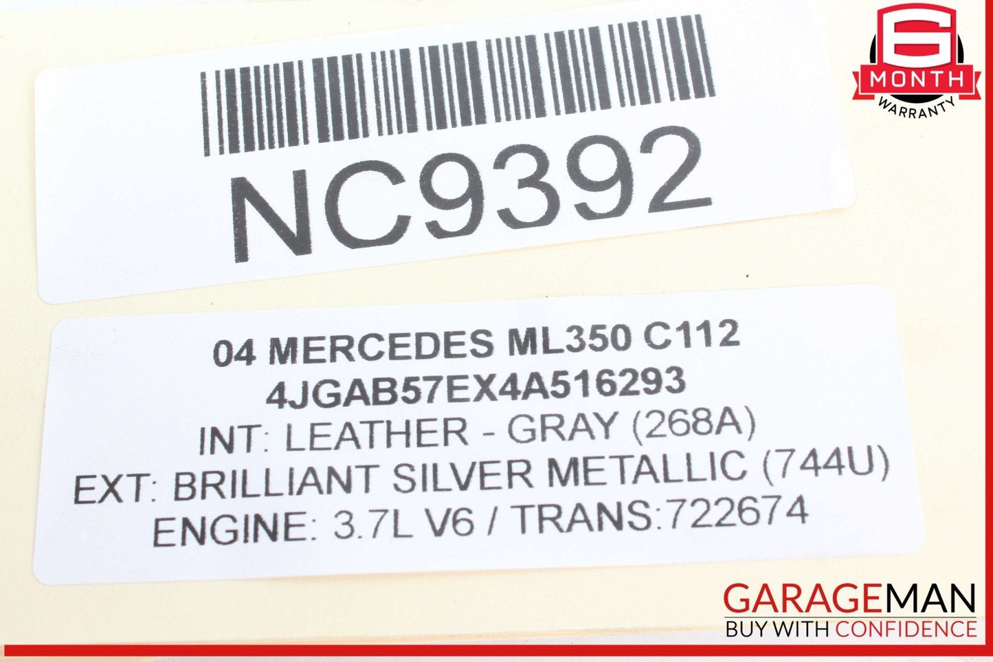 98-05 Mercedes W163 ML350 ML320 ML500 Front Right Side Axle CV Half Shaft OEM