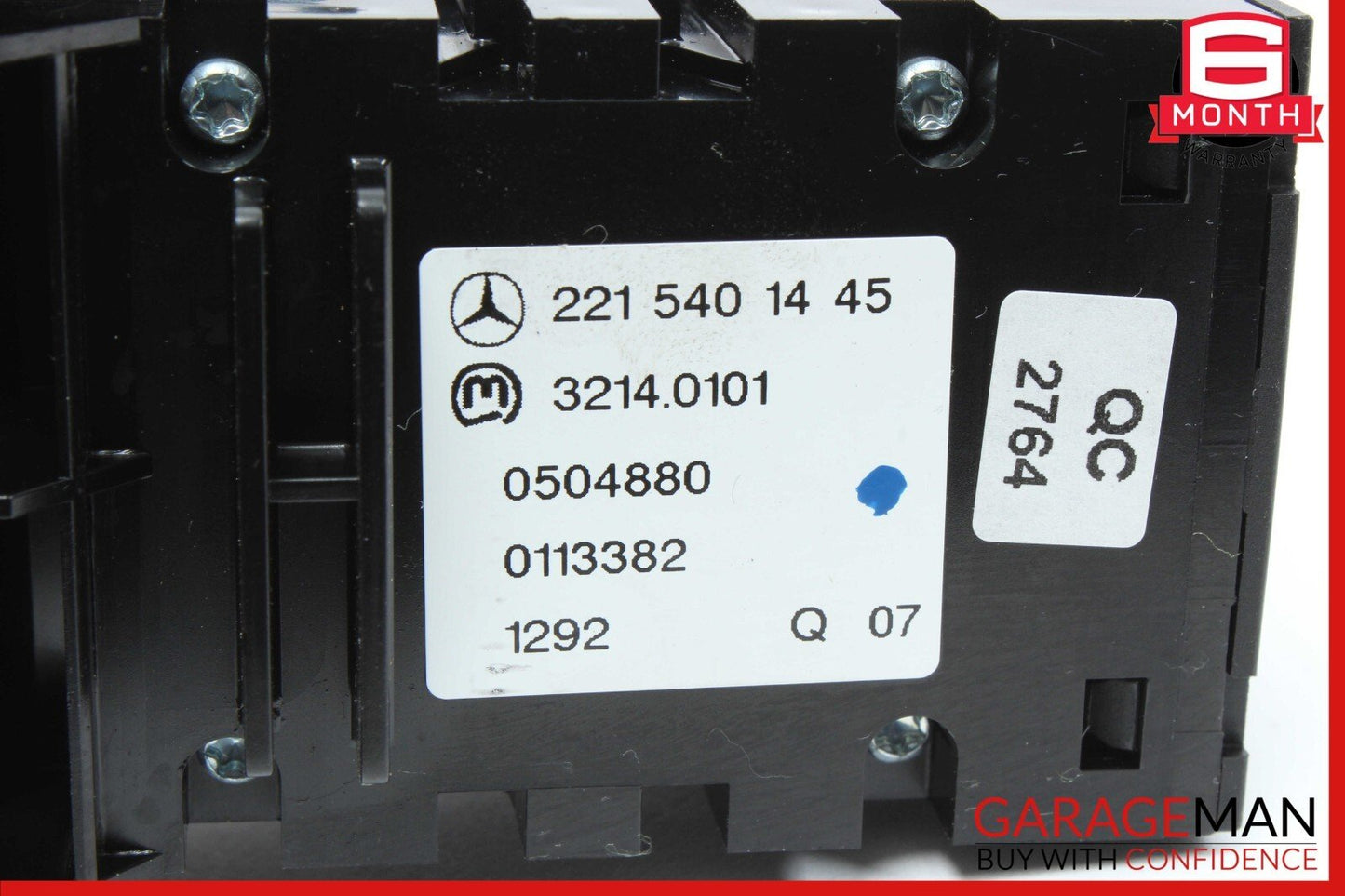 07-14 Mercedes W221 S65 AMG S550 Electronic Parking Brake Switch Release Module