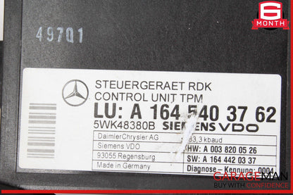 06-13 Mercedes X164 GL550 ML350 R350 TPMS Tire Pressure Control 1645403762 OEM