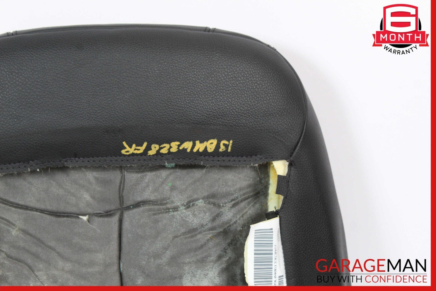12-18 BMW F30 328i Front Right Top Upper Seat Cushion Black OEM