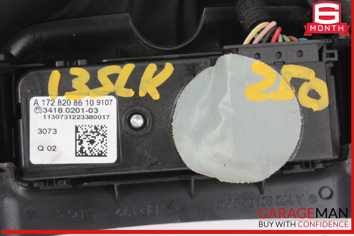 12-20 Mercedes R172 SLK250 C350 Overhead Emergency Panel Controller Switch Black