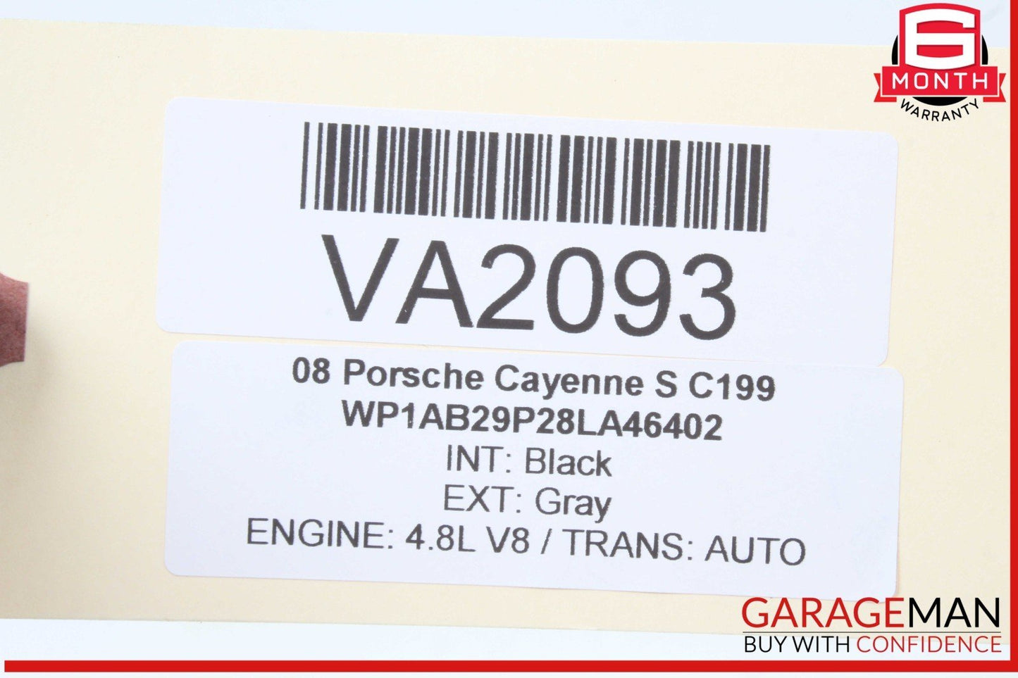 03-10 Porsche Cayenne 955 957 4.8L Left Side Exhaust Muffler Tip OEM