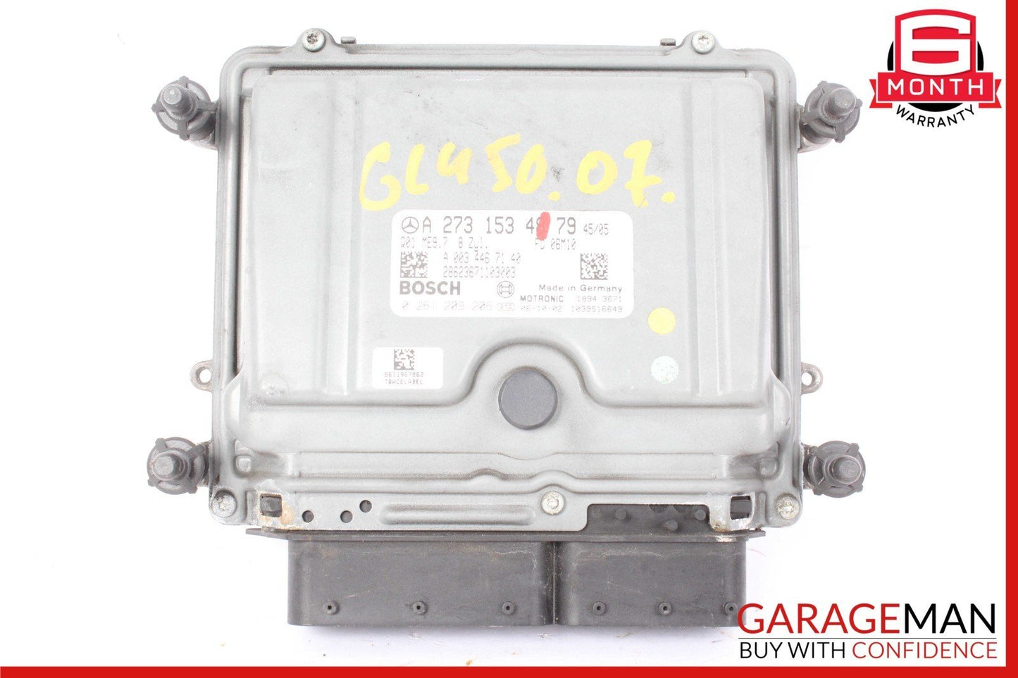 07-12 Mercedes X164 GL450 4MATIC ECU ECM Engine Control Module Unit 2731534879