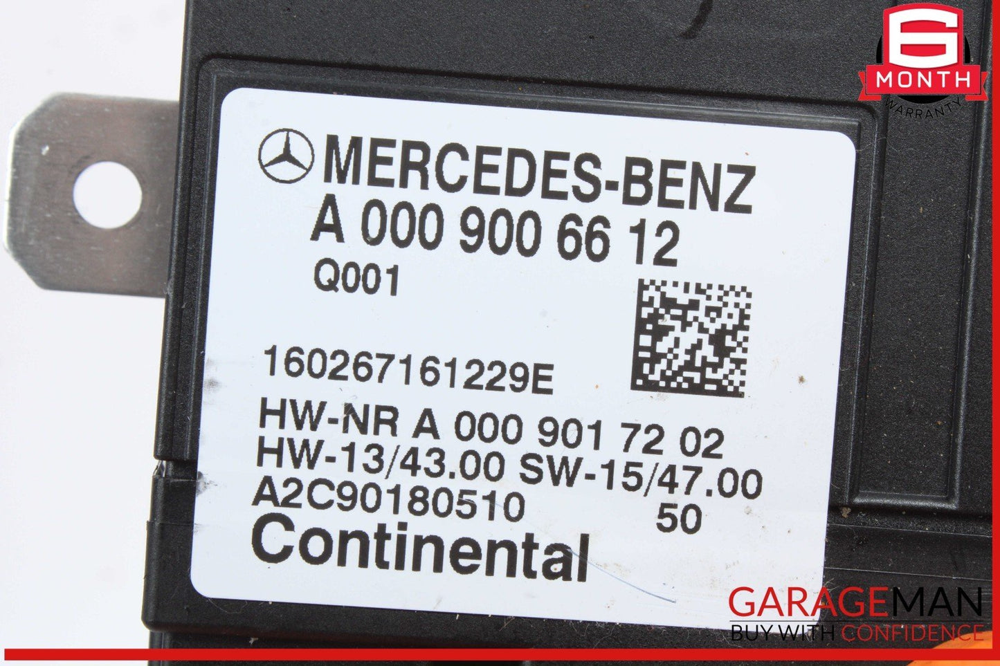 17-19 Mercedes W205 C300 E300 Fuel Pump Control Module 0009006612 OEM