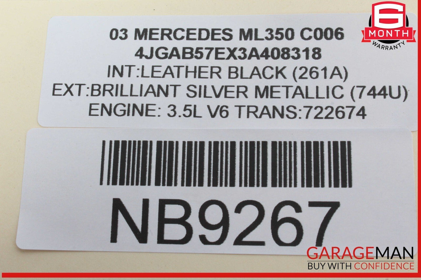 98-05 Mercedes W163 ML350 ML500 ML55 AMG Front Right / Left Seat Control Module