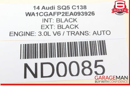 14-17 Audi SQ5 Rear Keyless Key Less Entry Antenna Module 8K0907247 OEM