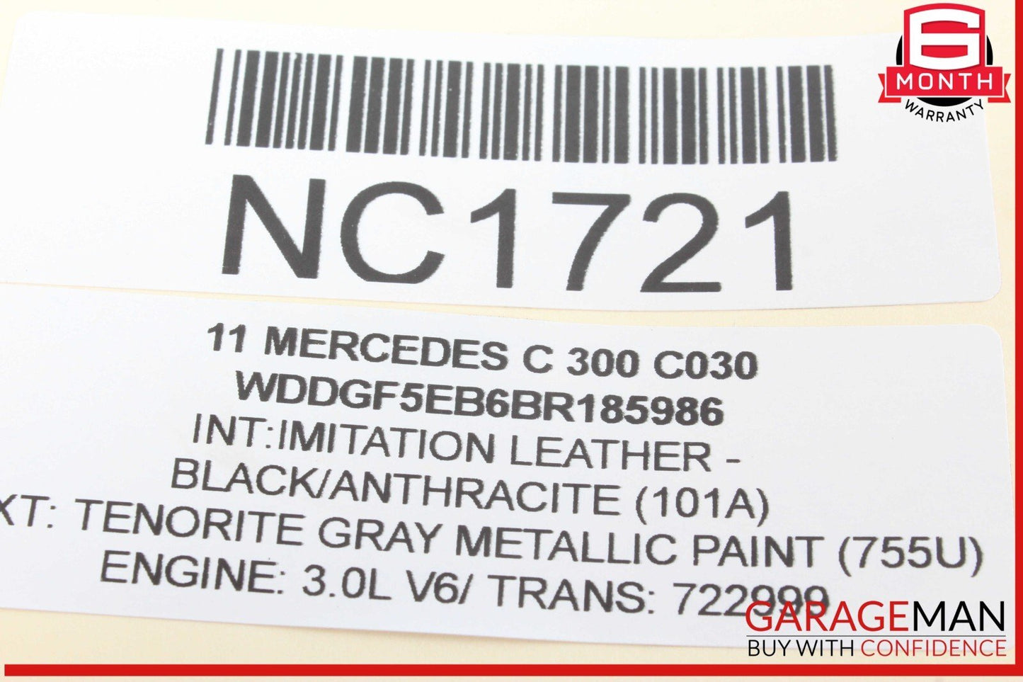 08-14 Mercedes W204 C300 C250 Rear Right Passenger Side Door Control Module OEM