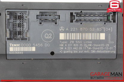 07-13 Mercedes W221 S550 S63 Front Left Driver Side Under Seat Control Unit OEM