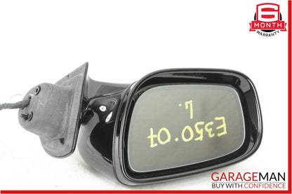 07-09 Mercedes W211 E550 E350 Front Left Side Mirror Door Rear View Black OEM