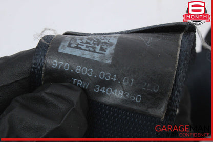 10-16 Porsche Panamera S 970 Front Right Passenger Side Seat Belt Blue OEM