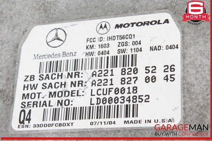 05-14 Mercedes R171 SLK350 S550 E320 Voice Communication Controller Module OEM
