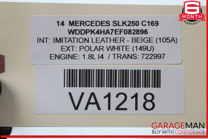 12-20 Mercedes R172 SLK250 SLC300 Convertible Top Hydraulic Pump Motor OEM