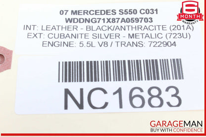 07-13 Mercedes W221 S550 S350 Front Left Side Control Door Module Unit OEM